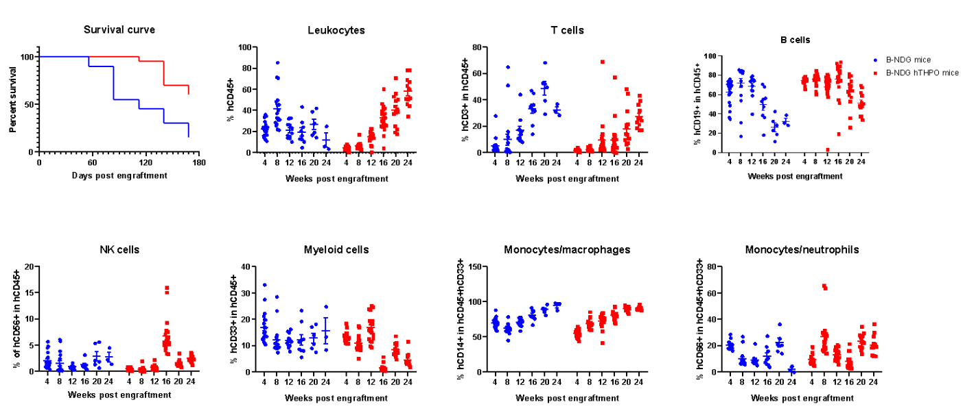 HuHSC-B-NDG HTHPO Mice - Biocytogen